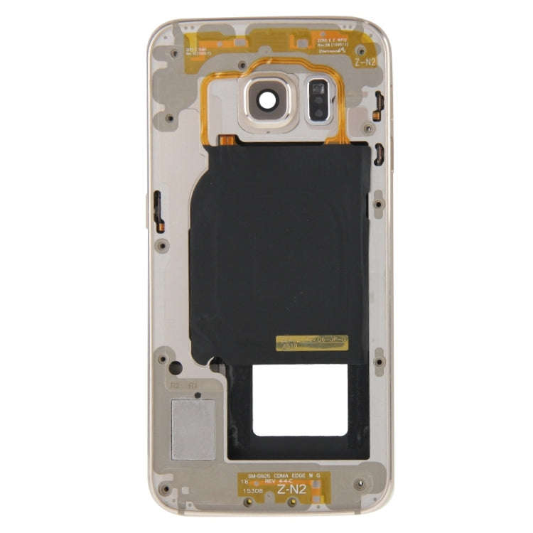 For Galaxy S6 Edge / G925 Full Housing Cover (Front Housing LCD Frame Bezel Plate + Back Plate Ho...