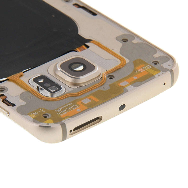 For Galaxy S6 Edge / G925 Full Housing Cover (Front Housing LCD Frame Bezel Plate + Back Plate Ho...