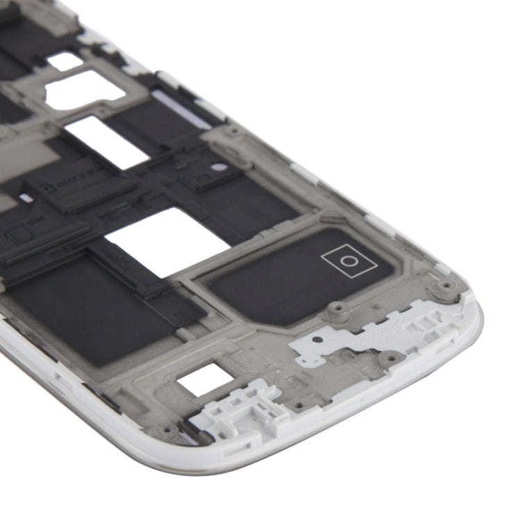 For Galaxy S4 Mini / i9195 LCD Middle Board with Button Cable (White)