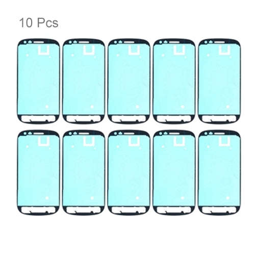 For Galaxy SIII mini / i8190 10pcs Front Housing Panel Adhesive Sticker