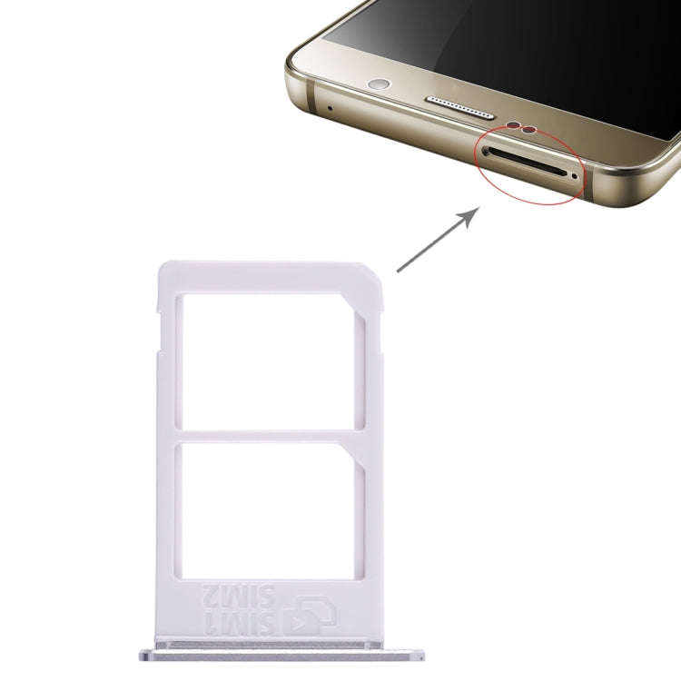 For Galaxy Note 5 / N920 Double SIM Card Tray(Silver)