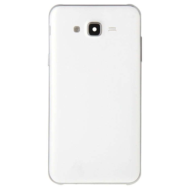 For Galaxy J7 Full Housing Cover (Middle Frame Bezel + Battery Back Cover) (White)