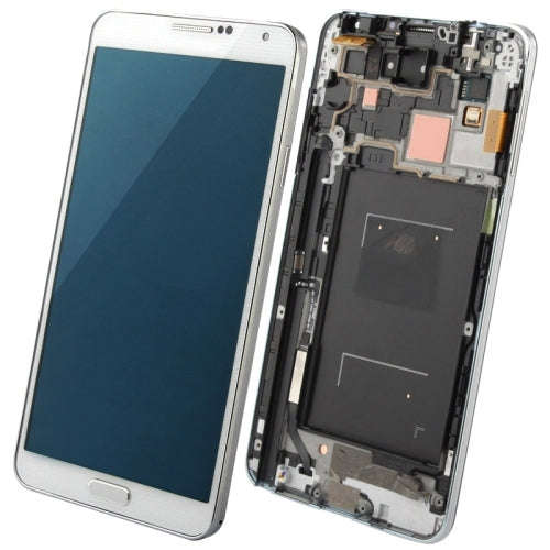 Original LCD Display + Touch Panel with Frame for Galaxy Note III / N9006(White)