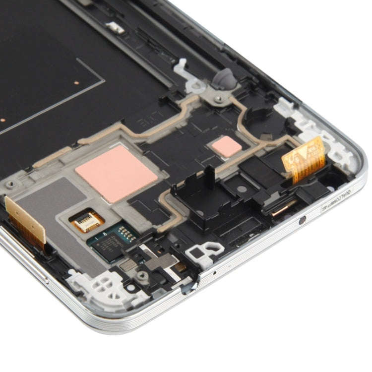 Original LCD Display + Touch Panel with Frame for Galaxy Note III / N9006(White)