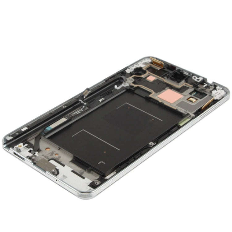 Original LCD Display + Touch Panel with Frame for Galaxy Note III / N9006(White)