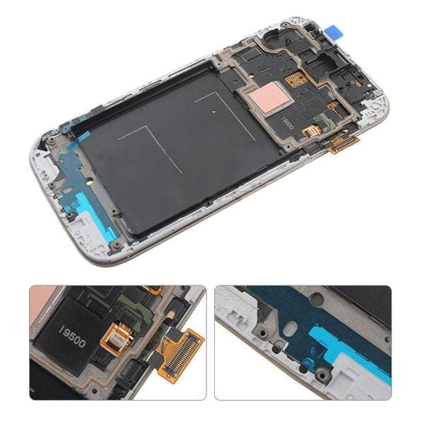 Original LCD Display + Touch Panel with Frame for Galaxy S4 / i9500(Black)
