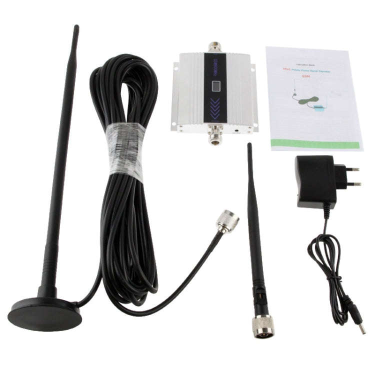 3G Signal Amplifier with Signal Strengthen Antenna, Cable Length: 10m(Silver)