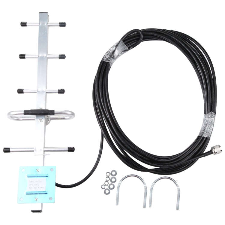 824-960MHZ GSM Yagi Antenna 12 dBi N Male Connector, Cable Length: 10m