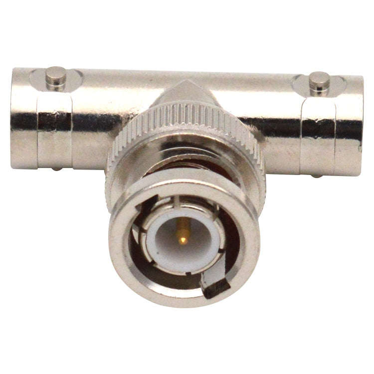 T-Type BNC Plug To 2 BNC Jack Connector