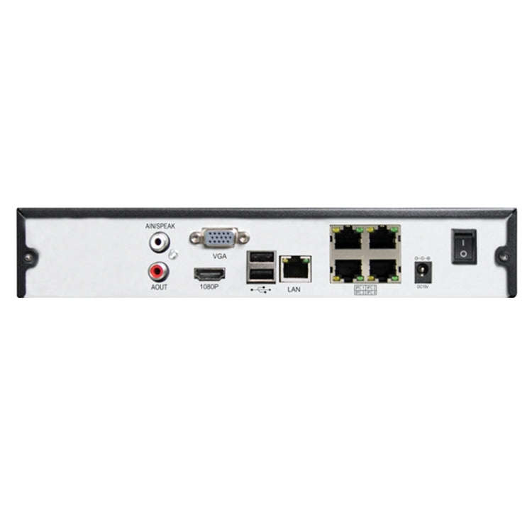 N4/1U-POE 4CH HDD NVR Digital Video Recorder, Support VGA / HDMI / USB