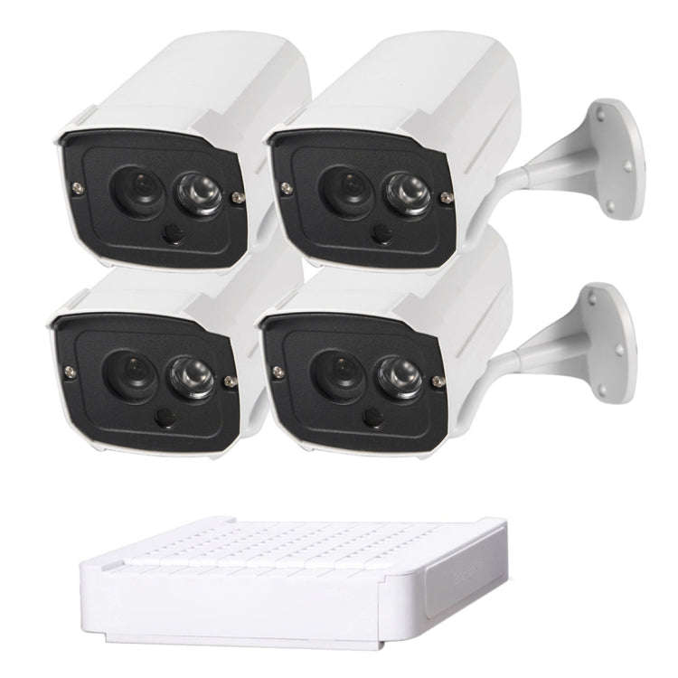 N4B7-Mini/L 4 Ch 720P 1.0 Mega Pixel IP Camera NVR Kit, Support Night Vision / Motion Detection, ...
