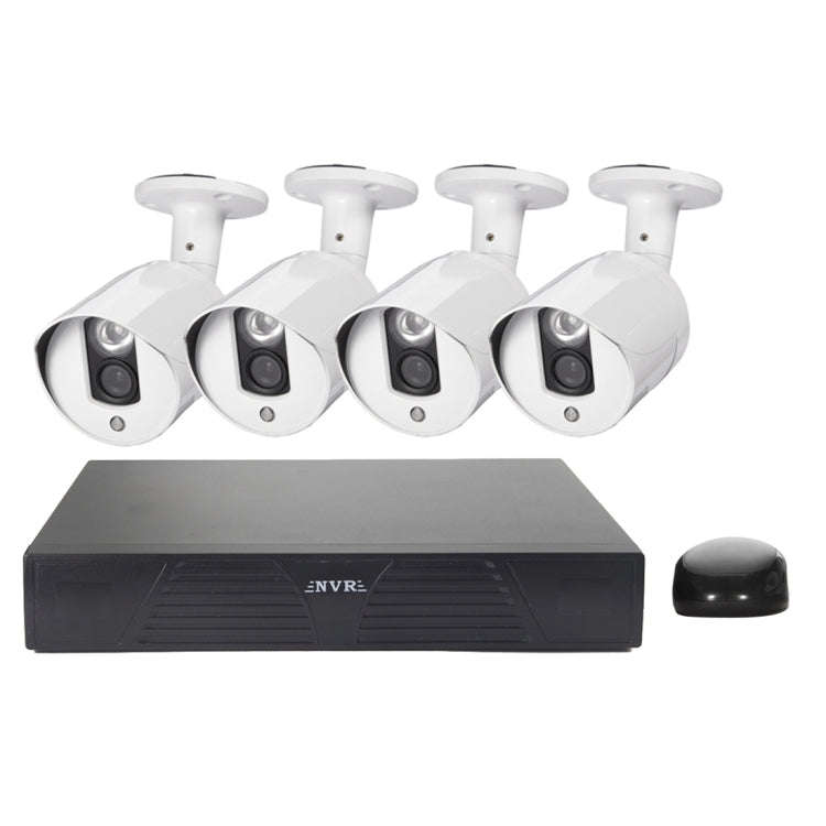 N4B3M 4Ch 720P P2P ONVIF 1.0 Mega Pixel IP Camera NVR Kit, Support Night Vision / Motion Detectio...