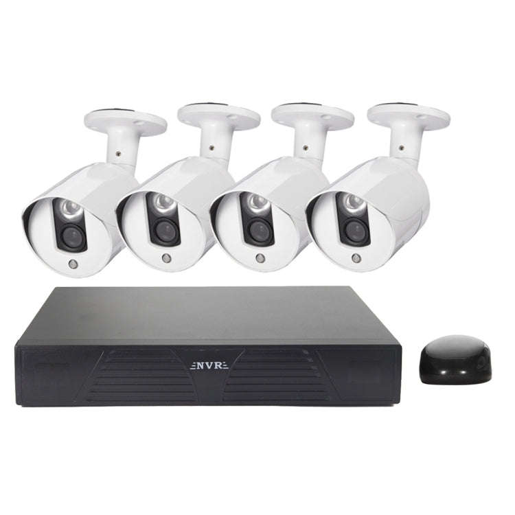 N4B3M 4Ch 720P P2P ONVIF 1.0 Mega Pixel IP Camera NVR Kit, Support Night Vision / Motion Detectio...