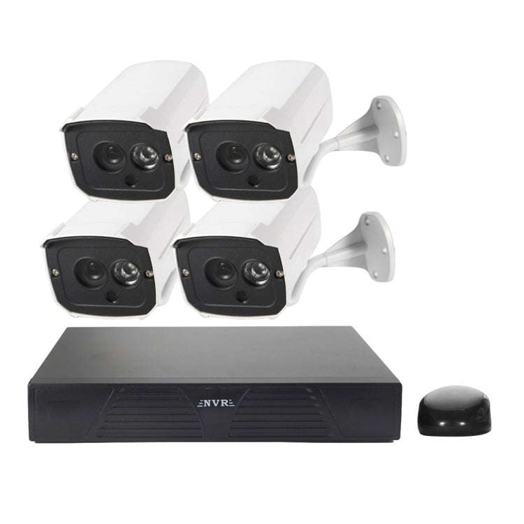 N4B7M 4Ch 960P P2P ONVIF 1.3 Mega Pixel IP Camera NVR Kit, Support Night Vision / Motion Detectio...