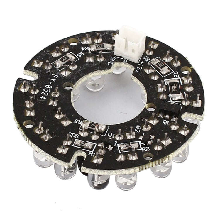 24 LED 5mm Infrared Lamp Board for CCD Camera, IR Distance: 20m