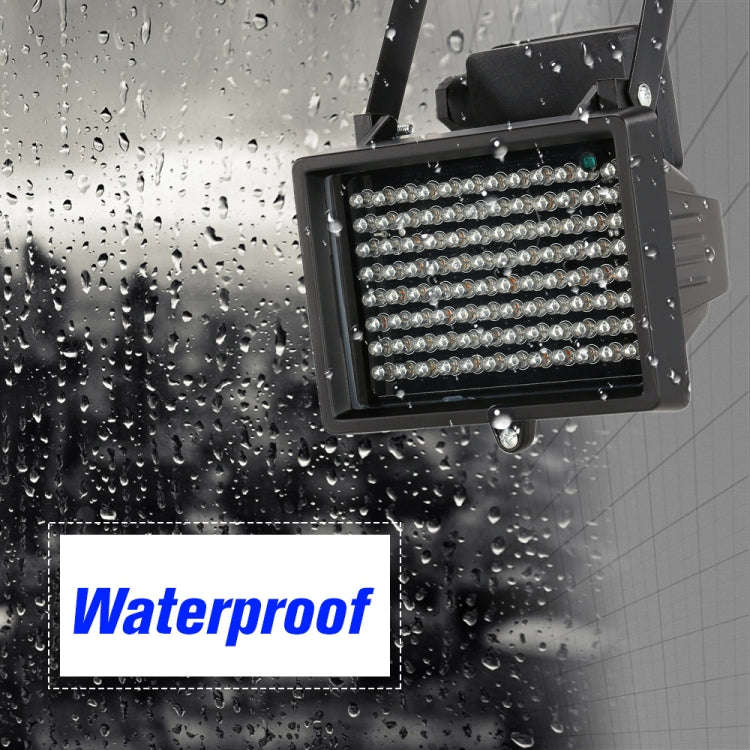 96 LED Auxiliary Light for CCD Camera, IR Distance: 100m (ZT-496WF) , Size: 13x16.8x11cm(Black)