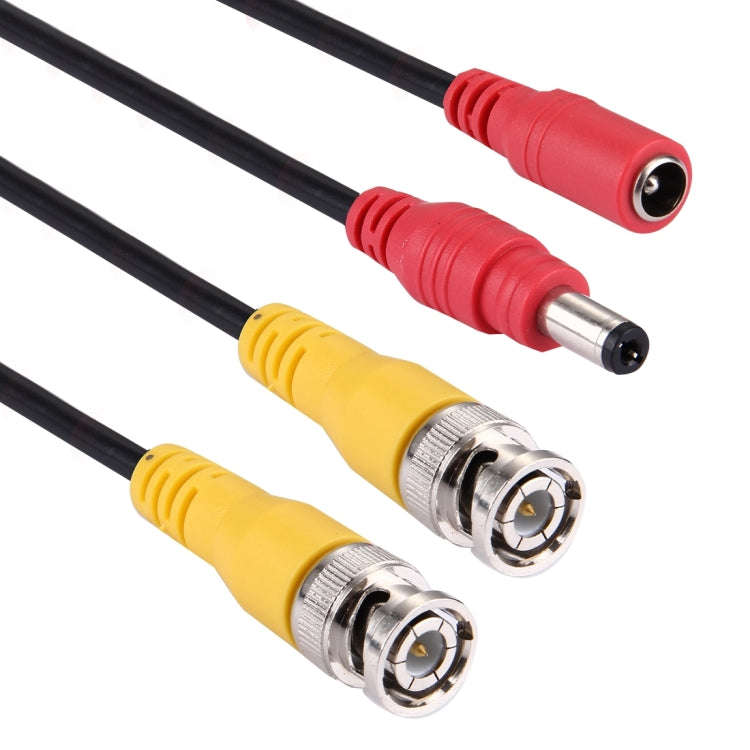 CCTV Cable, Video Power Cable, RG59 Coaxial Cable, Length: 5m(Black)