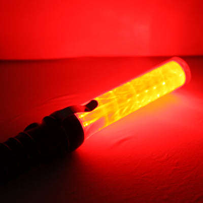 Safety Traffic 3-Mode Control Red LED Baton with Alarm Function, Length: 52cm