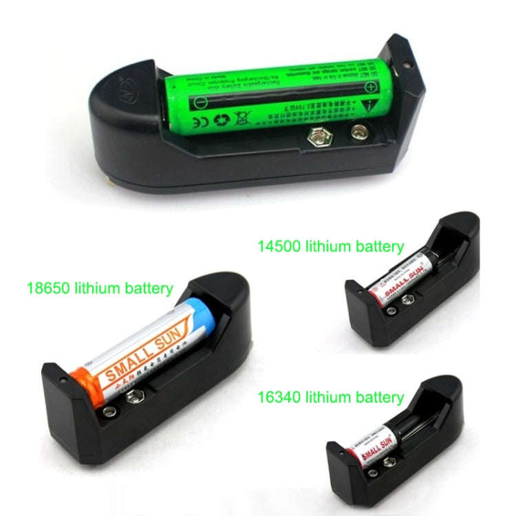 Universal AC Charger for 16340/10440/14500/18650 9V Battery (US Plug)(Black)