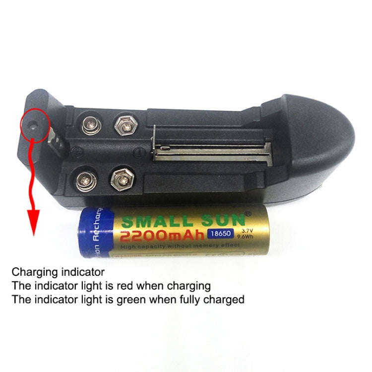 Universal AC Charger for 16340/10440/14500/18650 9V Battery (US Plug)(Black)