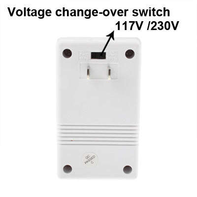 US Plug Adapter,100W Power Converter AC117V to AC230V(White)