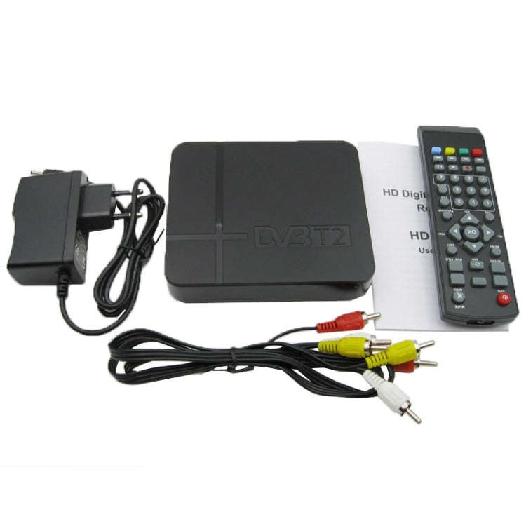 Mini Terrestrial Receiver HD DVB-T2 Set Top Box, Support USB / HDMI / MPEG4 /H.264(UK Plug)