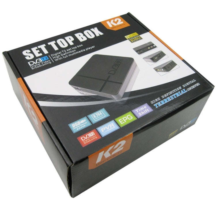 Mini Terrestrial Receiver HD DVB-T2 Set Top Box, Support USB / HDMI / MPEG4 /H.264(UK Plug)