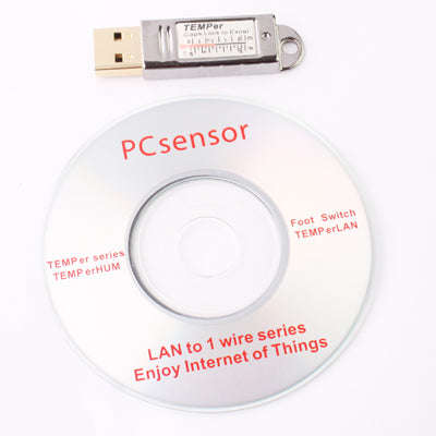 USB Thermometer / Embedded Digital PC Sensor, Temperature Range: -67 Degrees Fahrenheit to 257 De...