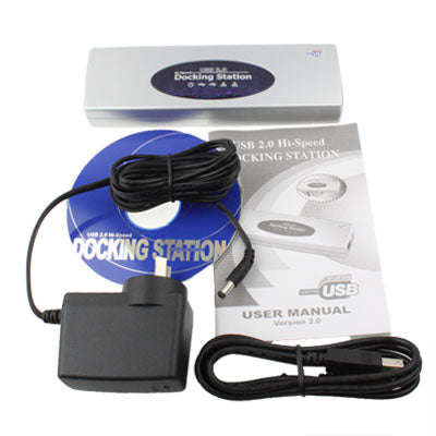 Hi-speed USB 2.0 Docking Station with 8 Ports (2xUSB 2.0 + PS2 Mouse + PS2 Keyboard + RS232 + DB2...