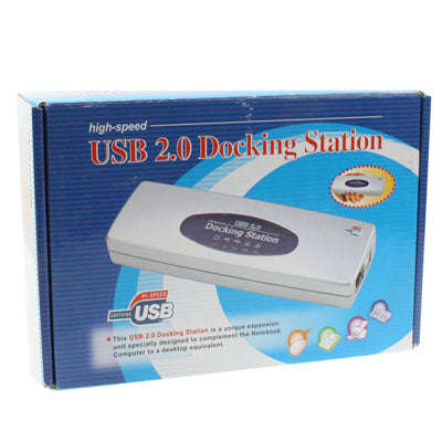 Hi-speed USB 2.0 Docking Station with 8 Ports (2xUSB 2.0 + PS2 Mouse + PS2 Keyboard + RS232 + DB2...