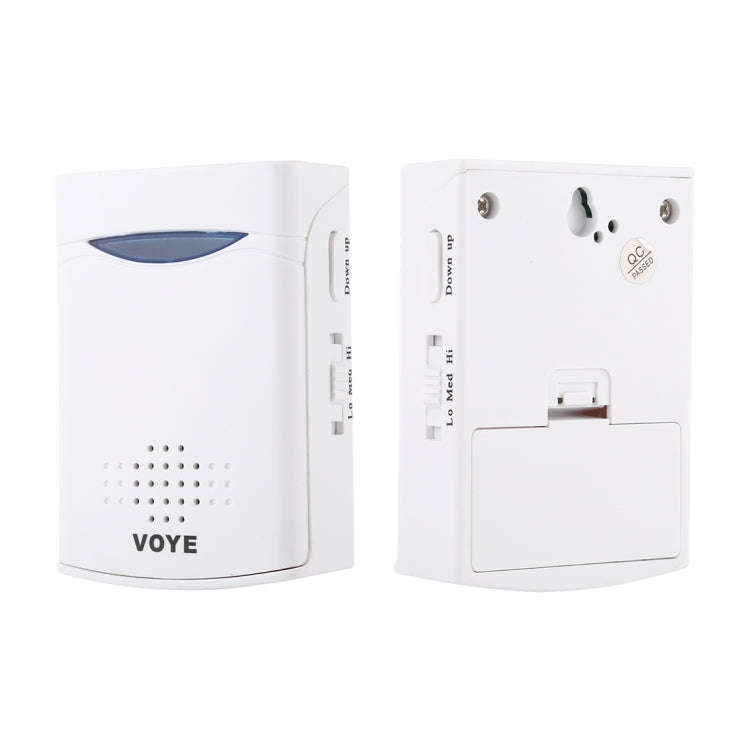 VOYE V006A Home Music Remote Control Wireless Doorbell with 38 Polyphony Sounds(White)