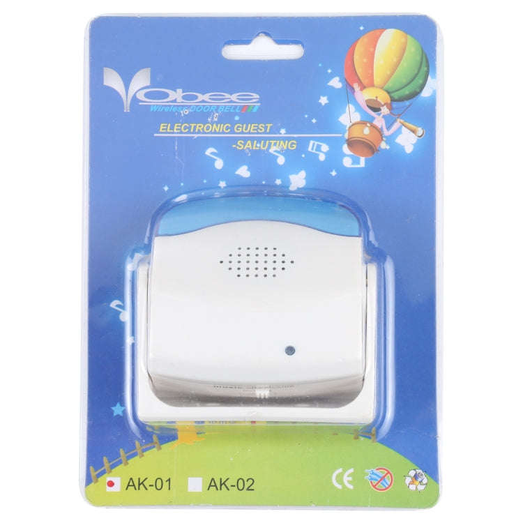 AK-01 Electronic Guest-Saluting Wireless Doorbell(White)