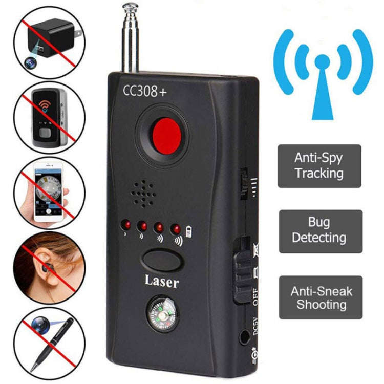 CC308+ Multi-Detector Full-Range All-Round Detector For Hidden Mini Camera / IP Lens/ GMS / RF Si...