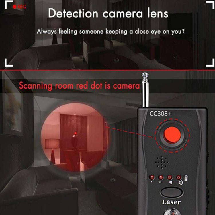 CC308+ Multi-Detector Full-Range All-Round Detector For Hidden Mini Camera / IP Lens/ GMS / RF Si...