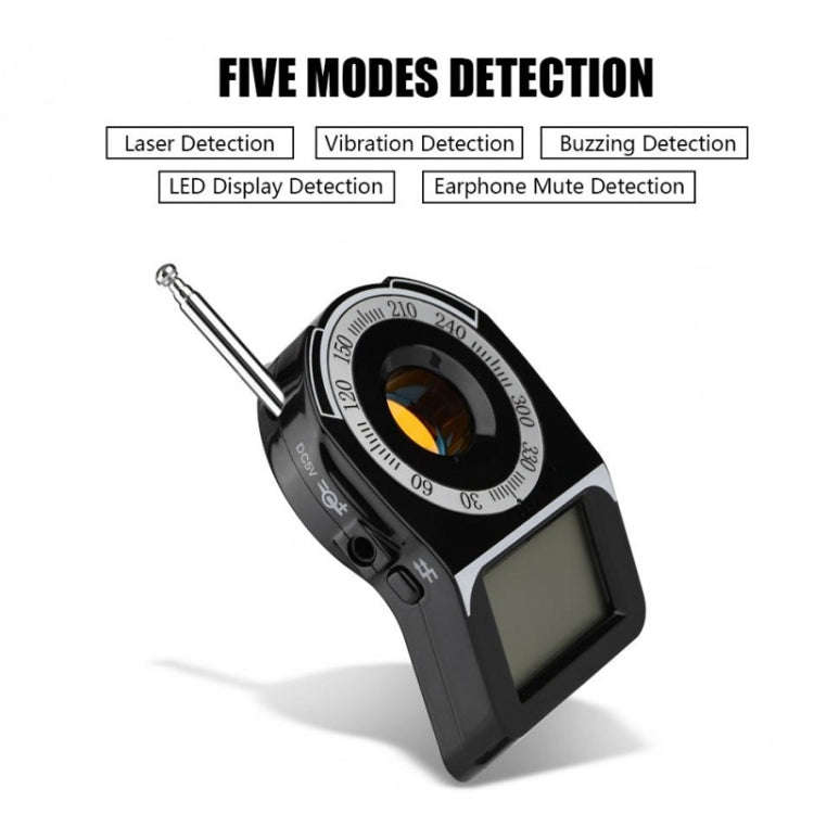 CC-309 Full Band Detector with LED Screen Display, Detection Frequency Range: 1MHz-6500MHz(Black)