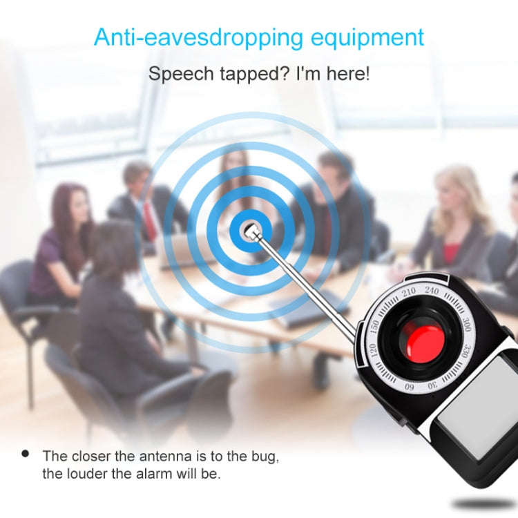 CC-309 Full Band Detector with LED Screen Display, Detection Frequency Range: 1MHz-6500MHz(Black)