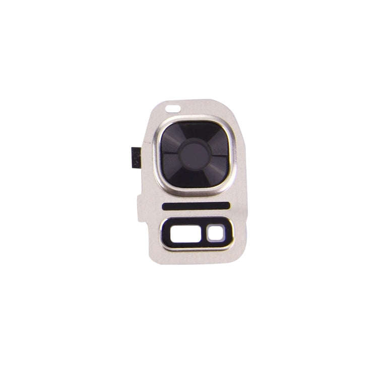 For Galaxy S7 / G930 10pcs Rear Camera Lens Cover + Flashlight Bracker (Gold)
