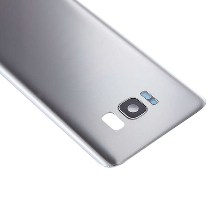For Galaxy S8 / G950 Battery Back Cover with Camera Lens Cover & Adhesive (Silver)