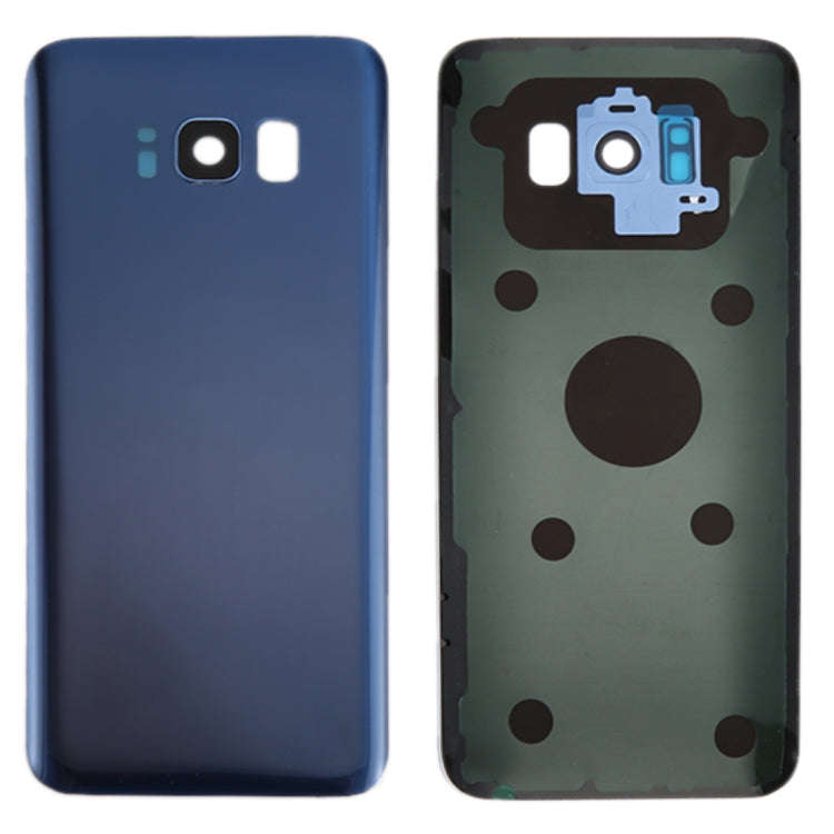 For Galaxy S8+ / G955 Battery Back Cover with Camera Lens Cover & Adhesive (Blue)
