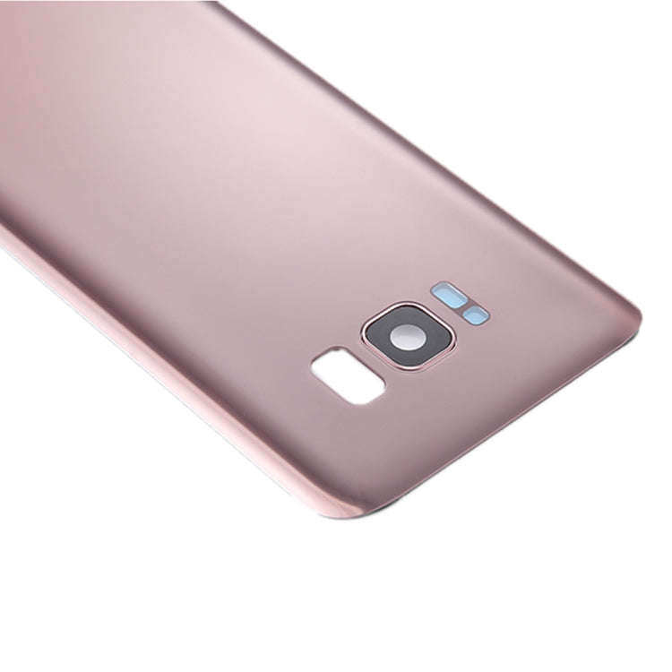 For Galaxy S8+ / G955 Battery Back Cover with Camera Lens Cover & Adhesive (Rose Gold)