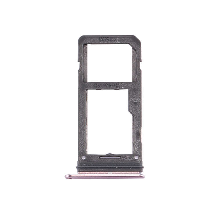 For Galaxy S8 SIM Card Tray + Micro SD Tray (Pink)