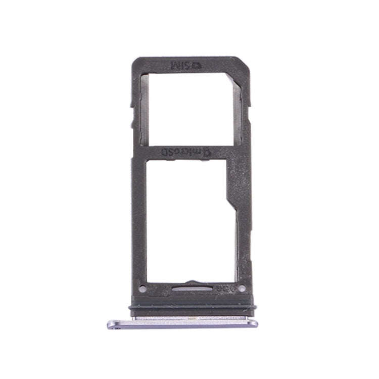 For Galaxy S8 SIM Card Tray + Micro SD Tray (Orchid Gray)