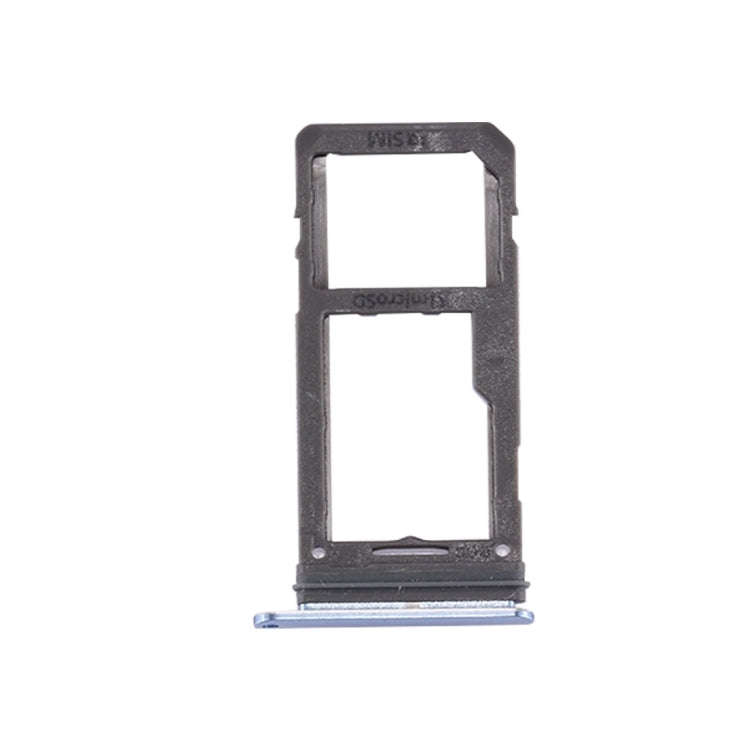 For Galaxy S8 SIM Card Tray + Micro SD Tray (Blue)