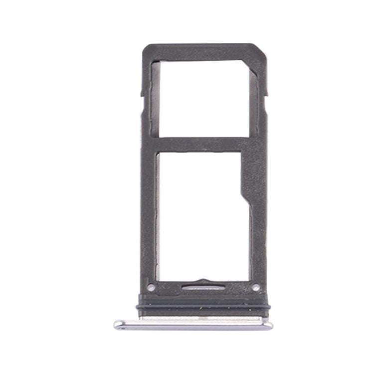 For Galaxy S8 SIM Card Tray + Micro SD Tray (Silver)