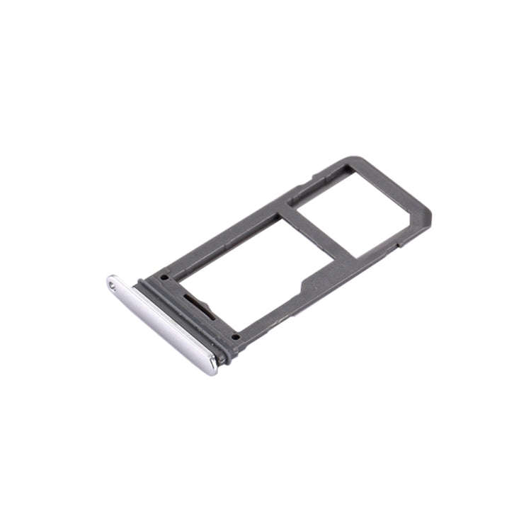 For Galaxy S8 SIM Card Tray + Micro SD Tray (Silver)