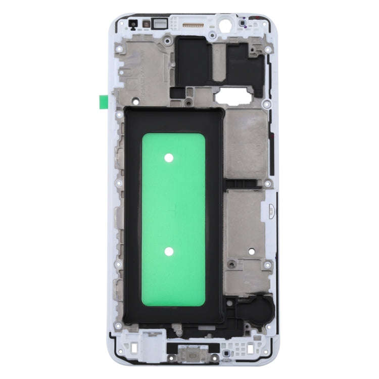 For Galaxy C8  Front Housing LCD Frame Bezel Plate(White)