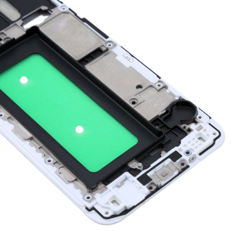 For Galaxy C8  Front Housing LCD Frame Bezel Plate(White)