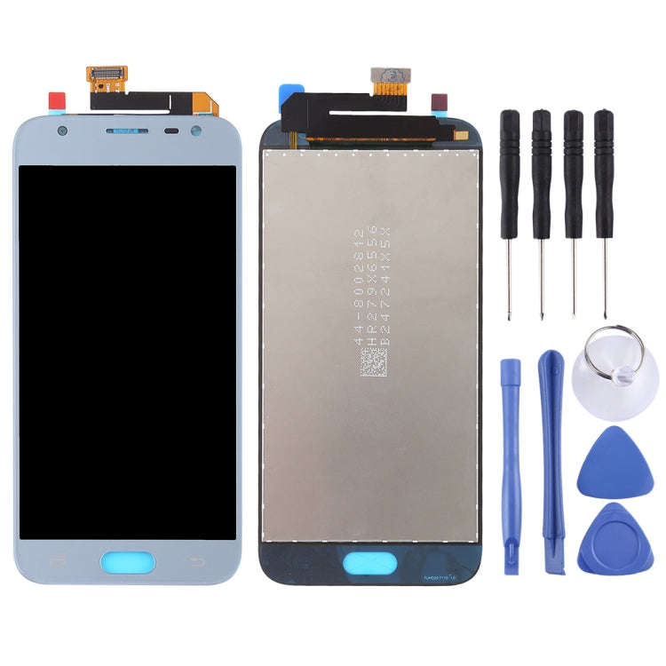 Original LCD Screen for Galaxy J3 (2017), J330F/DS, J330G/DS with Digitizer Full Assembly (Blue)