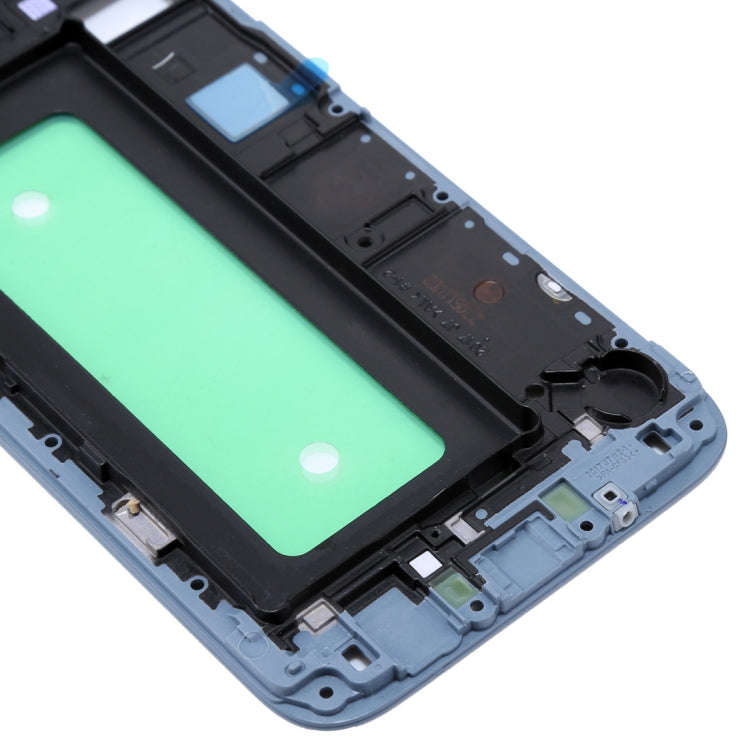 For Galaxy J730  Front Housing LCD Frame Bezel Plate(Blue)