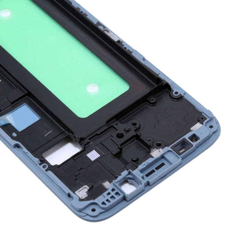 For Galaxy J730  Front Housing LCD Frame Bezel Plate(Blue)